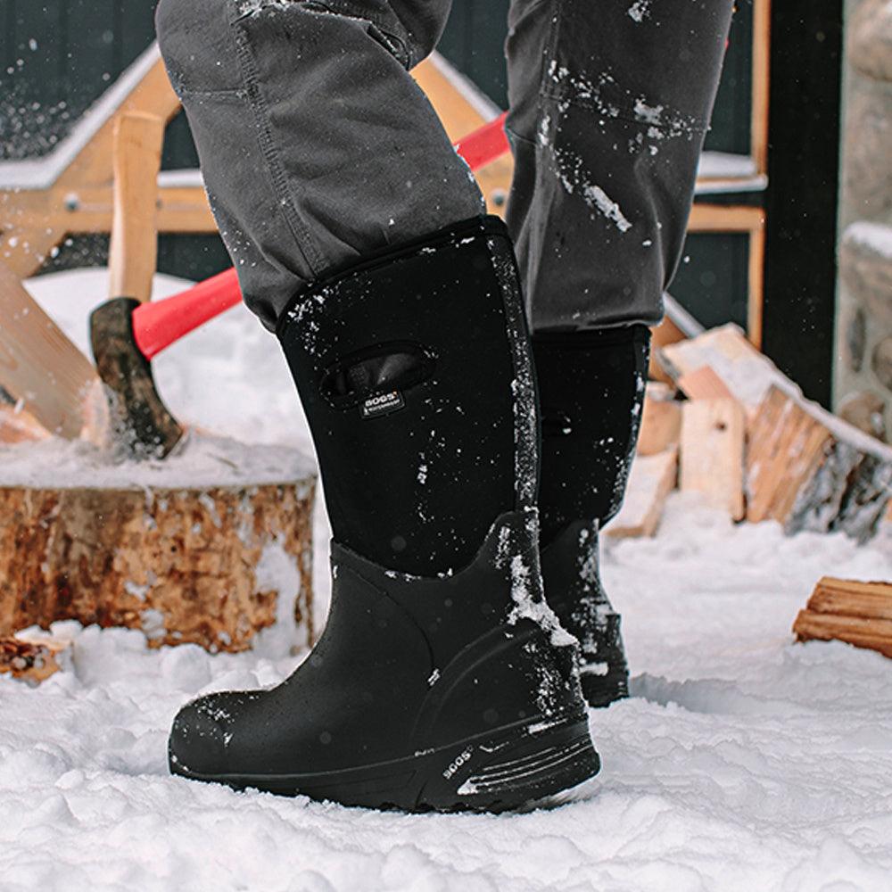 Bogs Bozeman Tall Black - Kumpfy Shoes