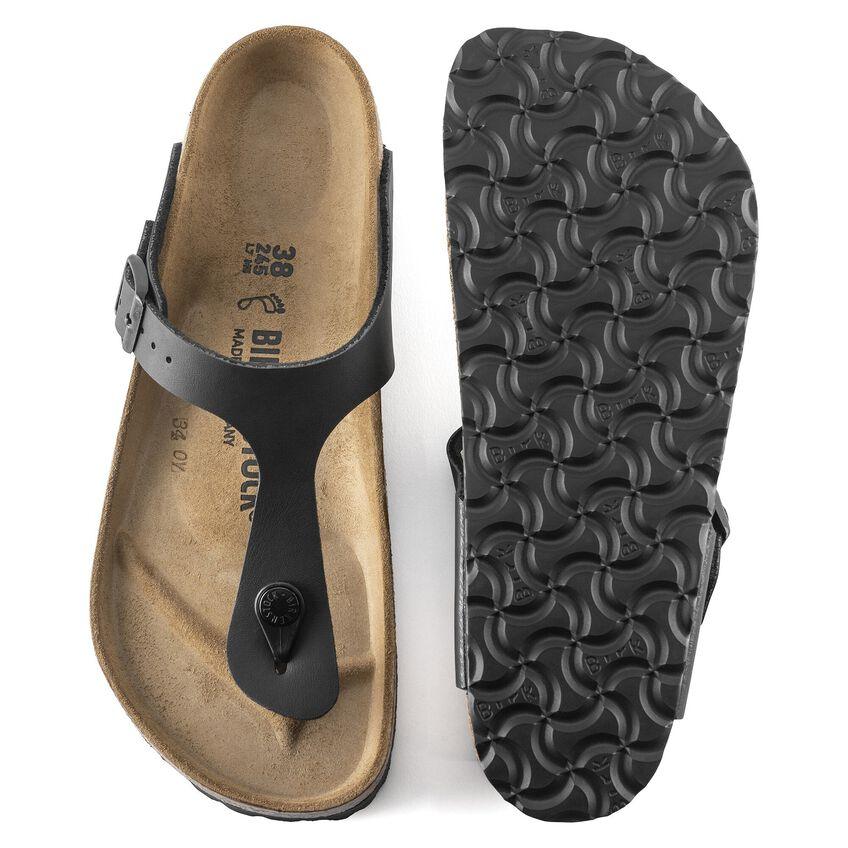 Birkenstock Gizeh Black Leather - Kumpfy Shoes