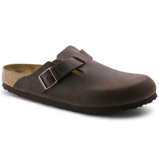 Birkenstock Boston Havana Oiled Leather - Kumpfy Shoes