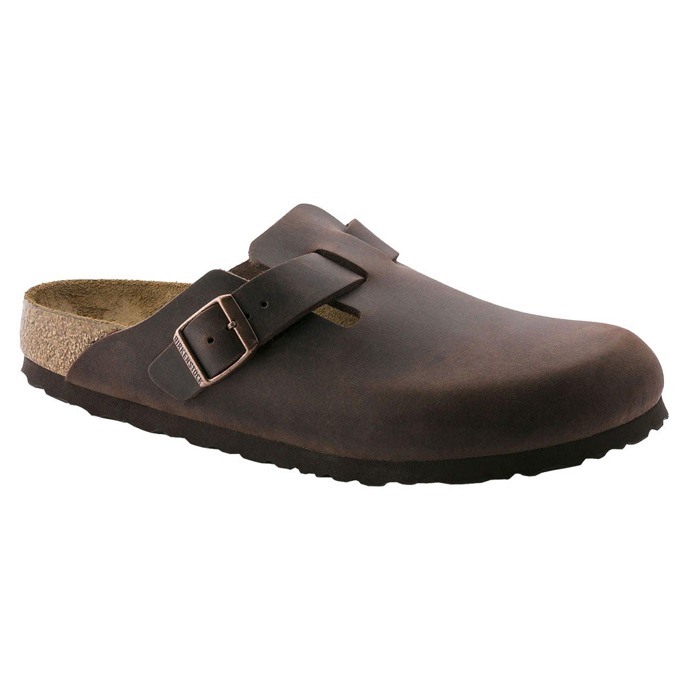 Birkenstock Boston Oiled Leather Clogs - Havana