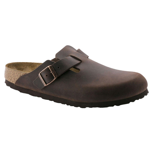 Birkenstock Boston Oiled Leather Clogs - Havana