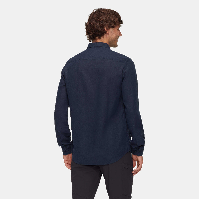 AlvraSummerLongsleeveShirtMenMarineBackView