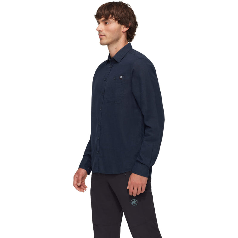 AlvraSummerLongsleeveShirtMenMarineSideView