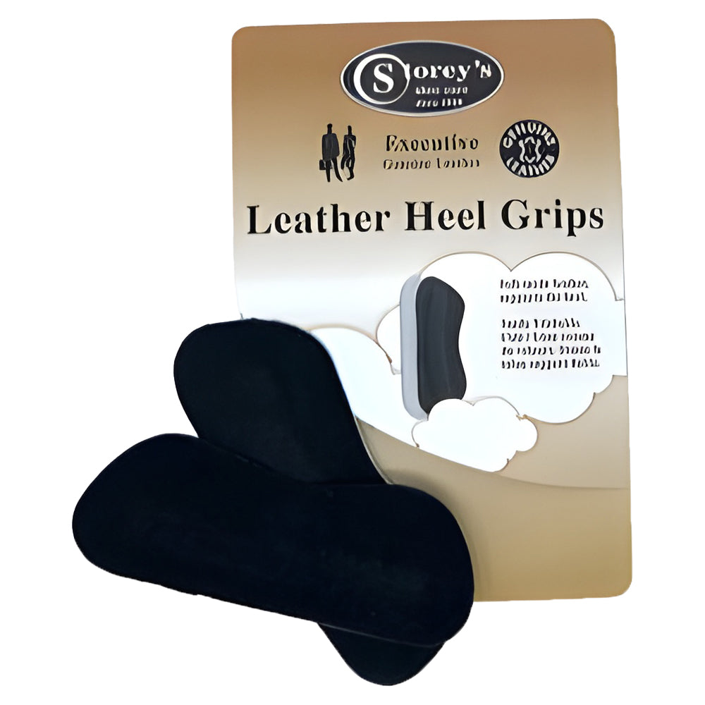 Storey Leather Heel Grips Black