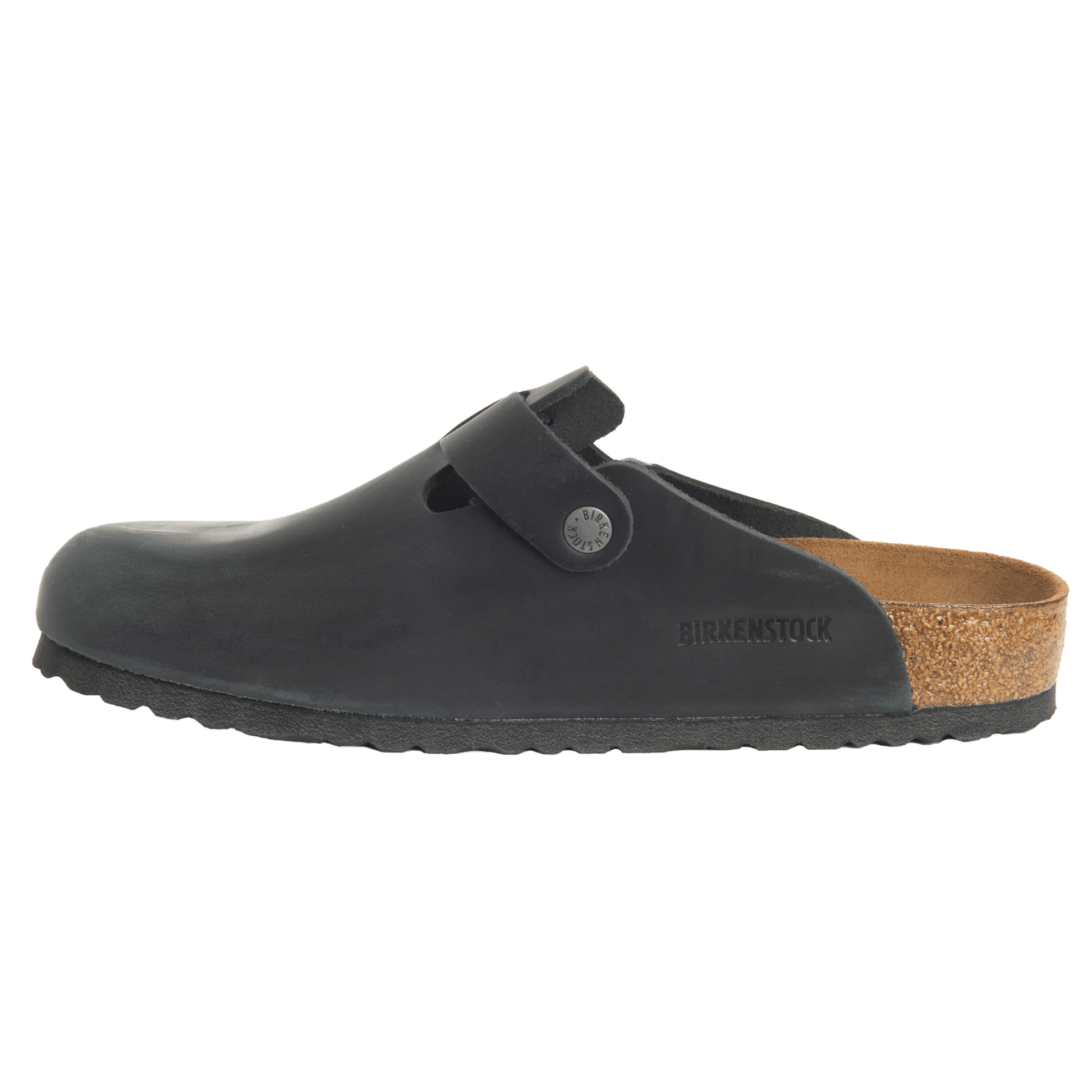 Birkenstock Boston Black Oiled Leather Narrow - Kumpfy Shoes