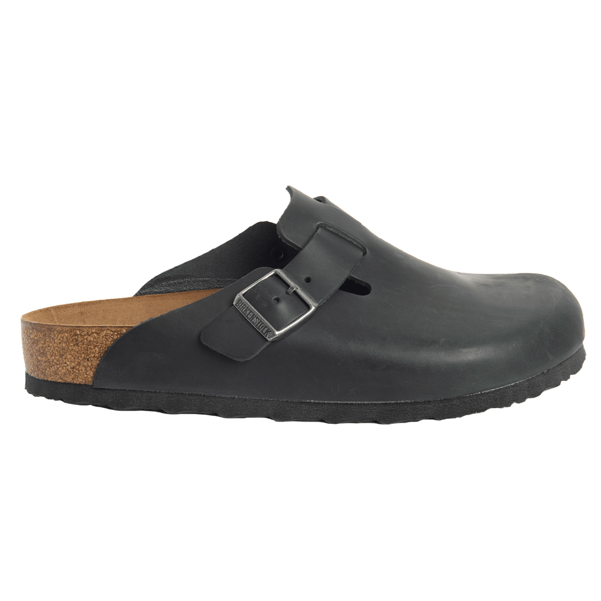 Birkenstock Boston Black Oiled Leather Narrow - Kumpfy Shoes