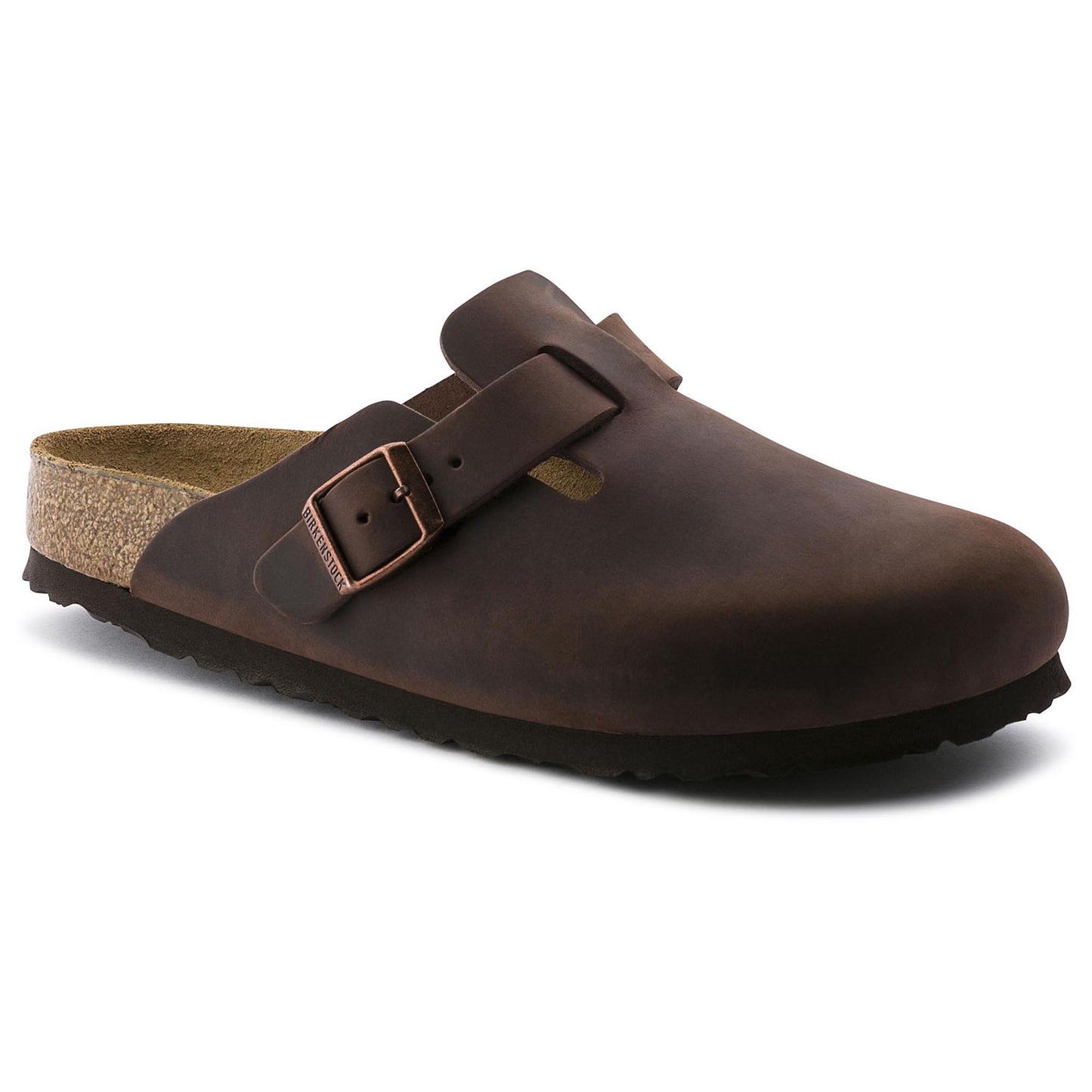 Birkenstock Boston Oiled Leather Soft Clogs - Havana