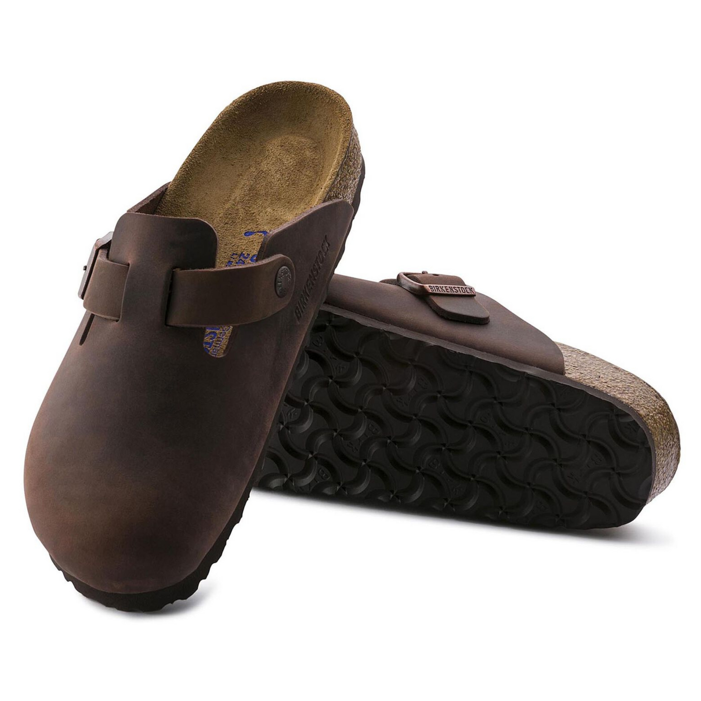 Birkenstock Boston Oiled Leather Soft Clogs - Havana