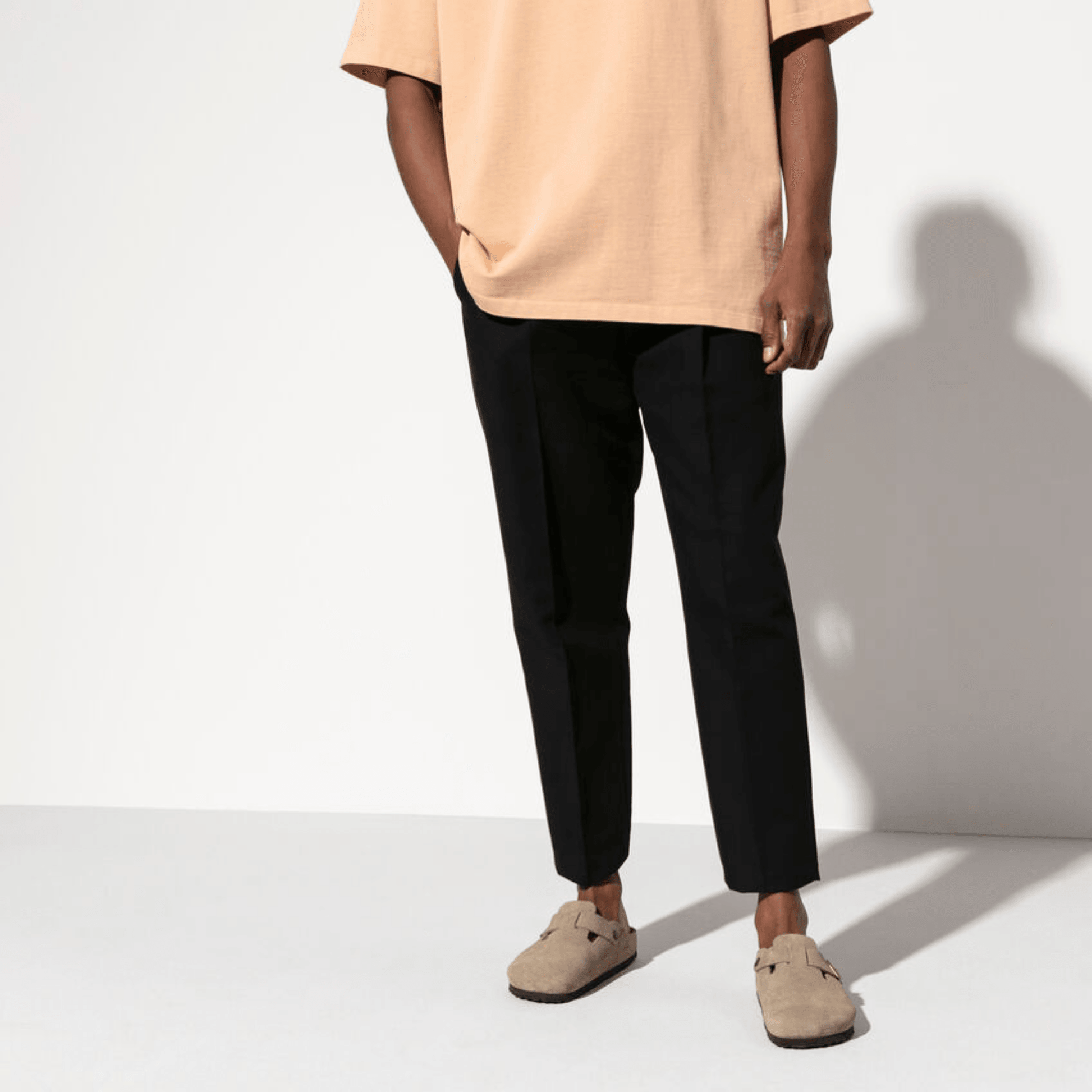 Birkenstock Boston Taupe Suede Soft Narrow - Kumpfy Shoes