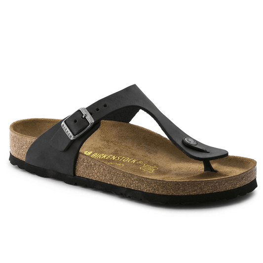 Birkenstock Gizeh Black Leather - Kumpfy Shoes