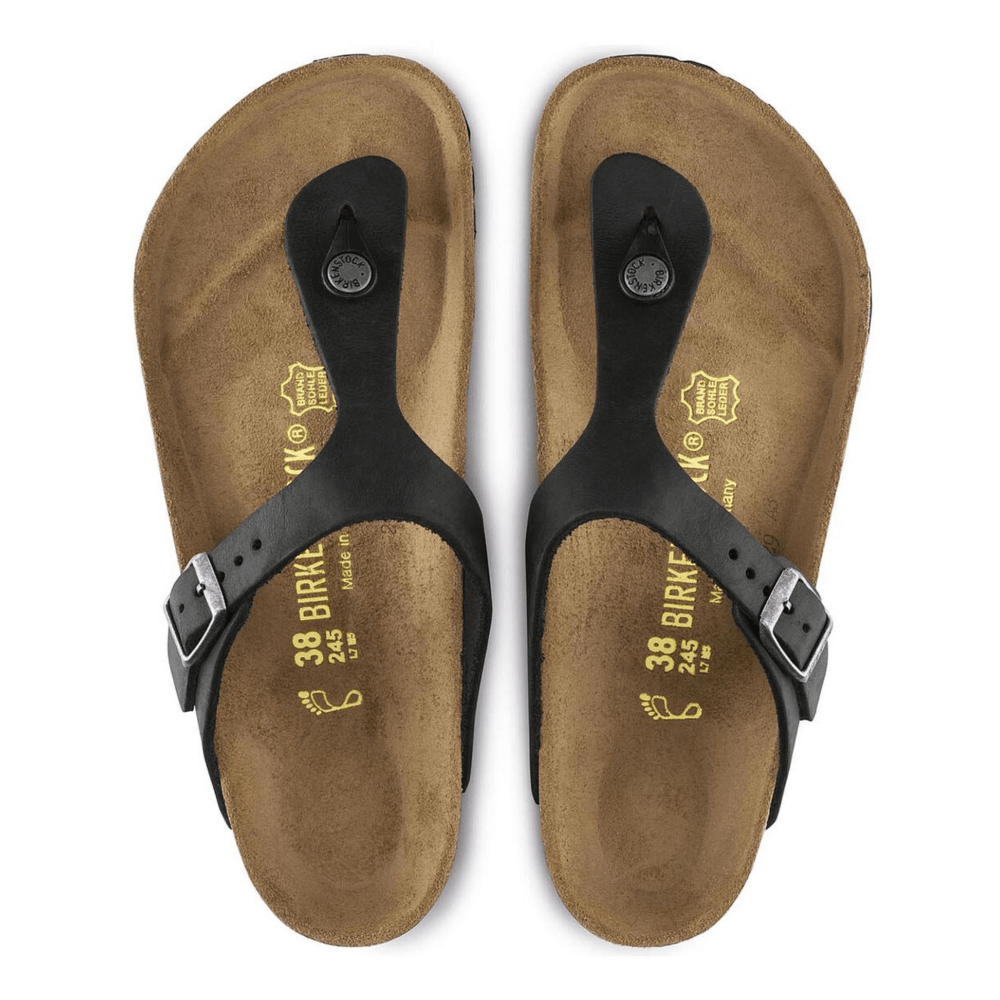 Birkenstock Gizeh Black Leather - Kumpfy Shoes