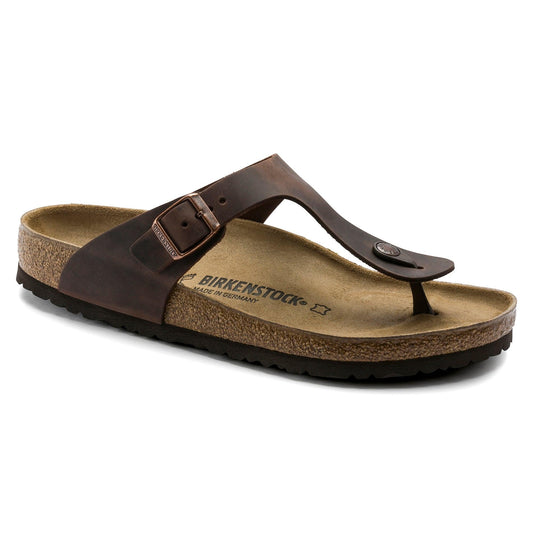 Birkenstock Gizeh Havana Oiled Leather - Kumpfy Shoes