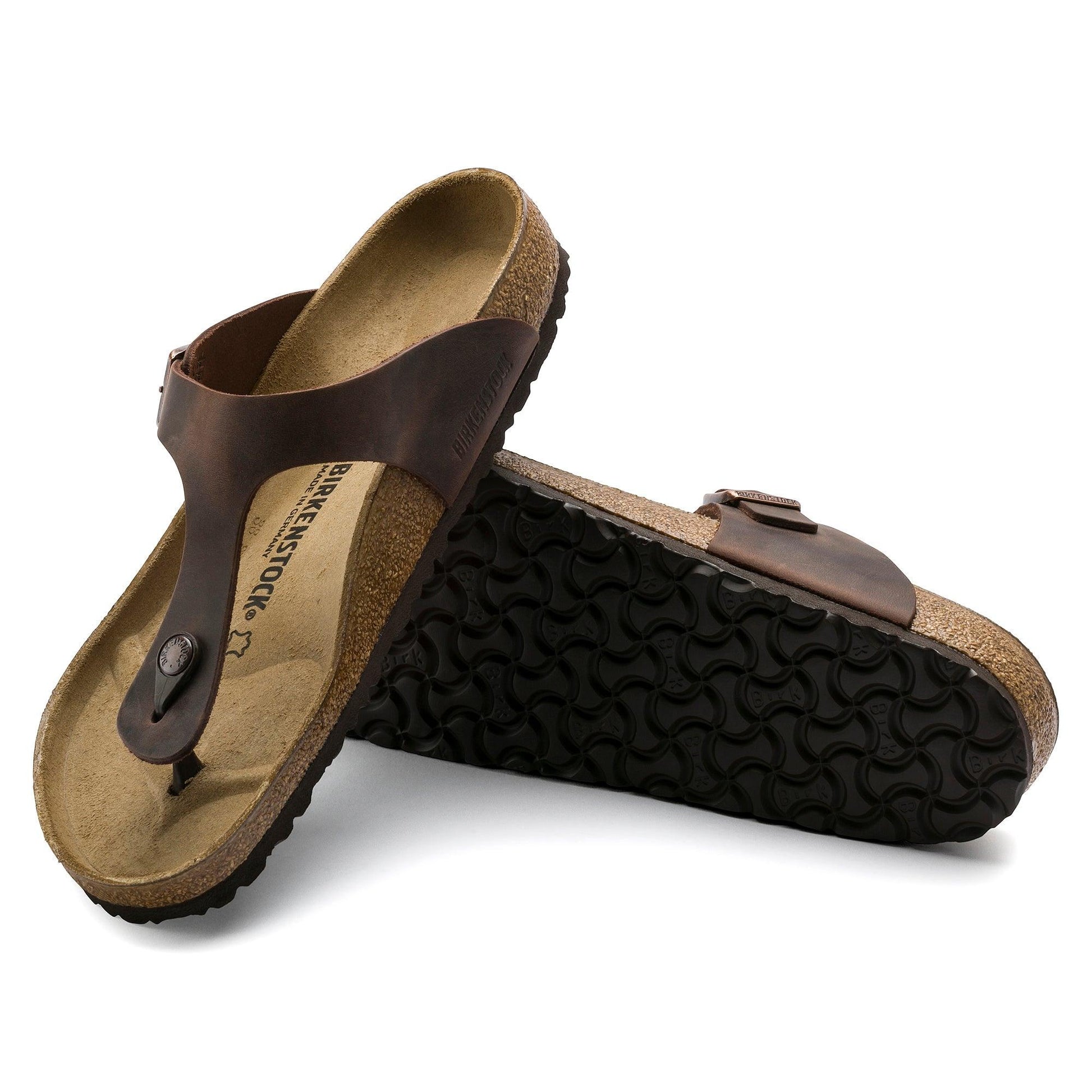 Birkenstock Gizeh Havana Oiled Leather - Kumpfy Shoes