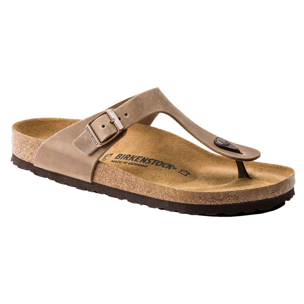 Birkenstock Gizeh Leather Sandals - Tobacco