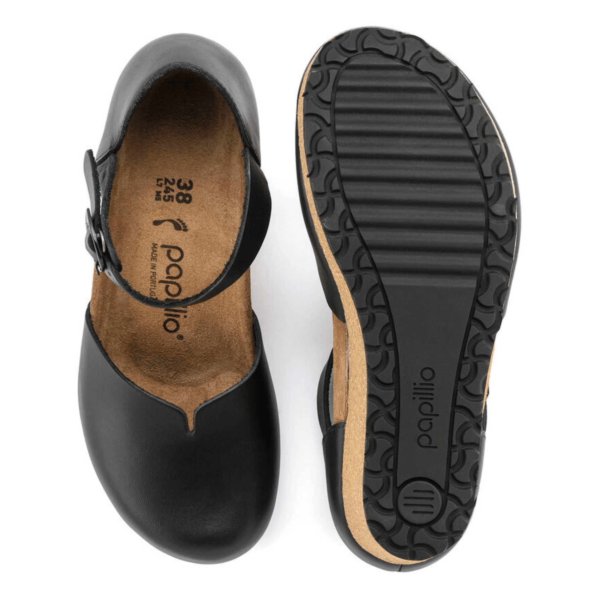 Birkenstock Mary Black Leather Narrow - Kumpfy Shoes