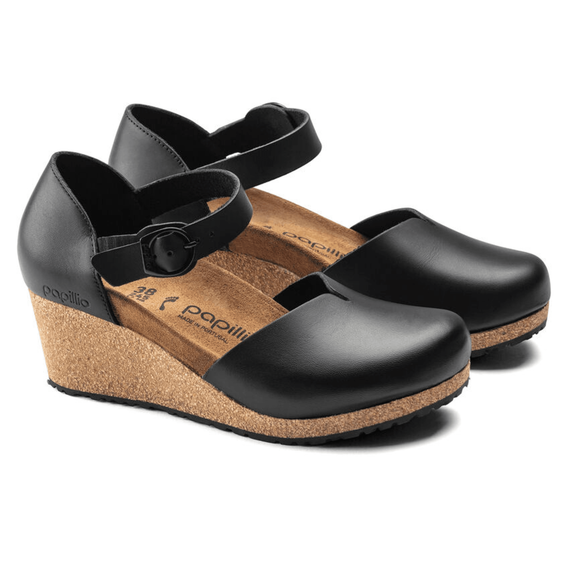 Birkenstock Mary Black Leather Narrow - Kumpfy Shoes