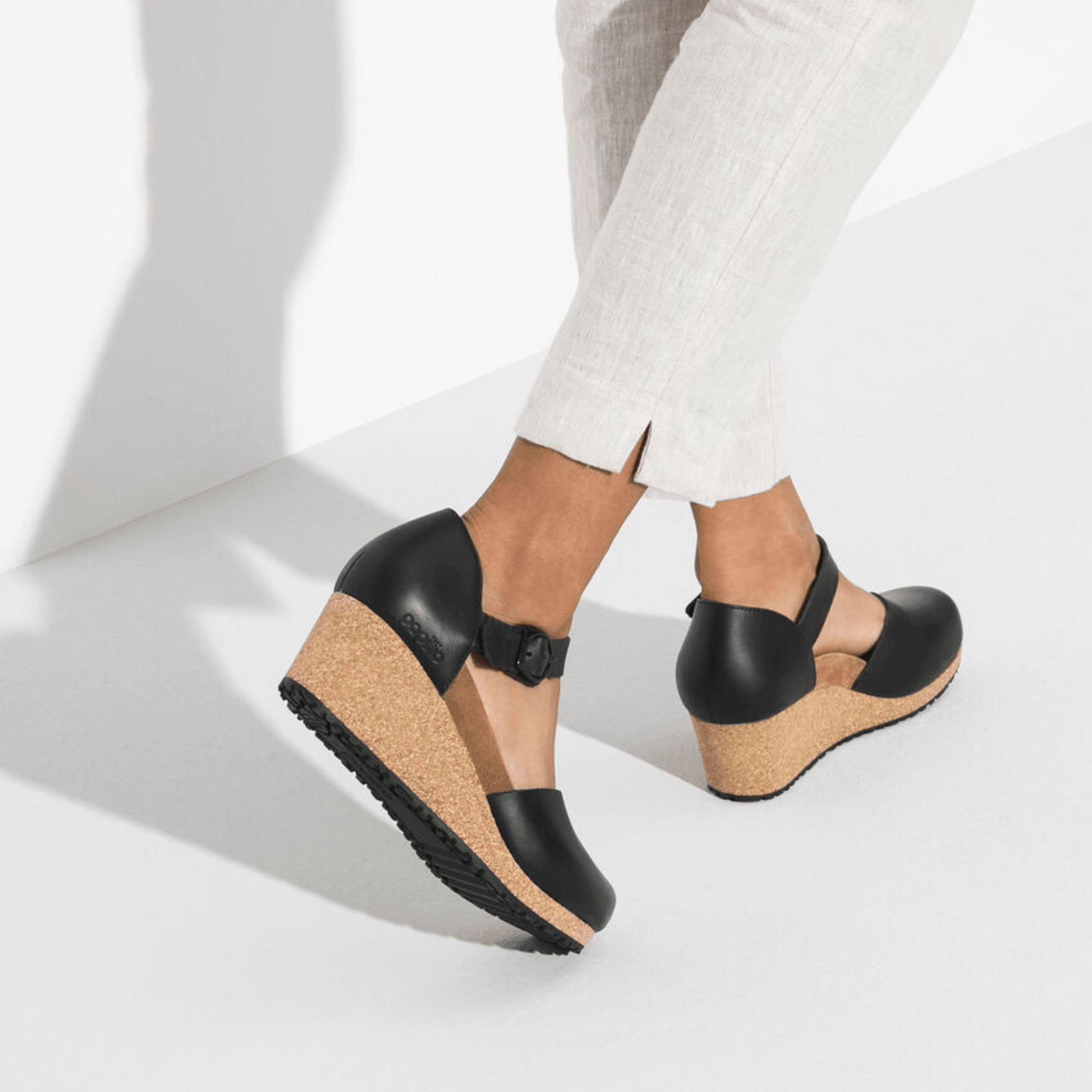 Birkenstock Mary Black Leather Narrow - Kumpfy Shoes