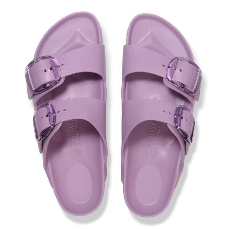 BirkenstockArizonaBigBuckleMauveEVANarrowPairFrontTopView