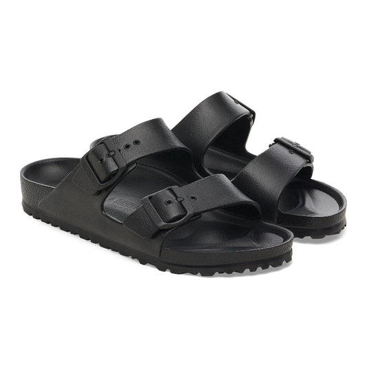 BirkenstockArizonaBlackEVARegularSandalpairfrontsideview