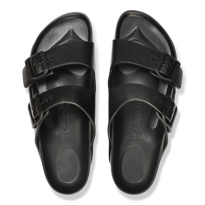 BirkenstockArizonaBlackEVARegularSandalpairtopview