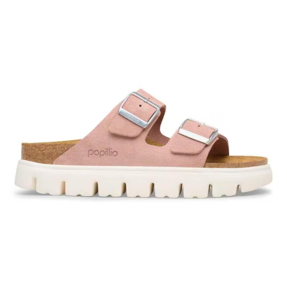 Birkenstock Arizona Chunky Suede Narrow Sandals - Pink Clay