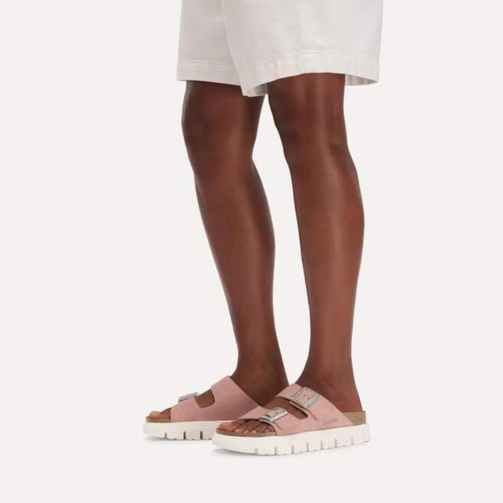 Birkenstock Arizona Chunky Suede Narrow Sandals - Pink Clay