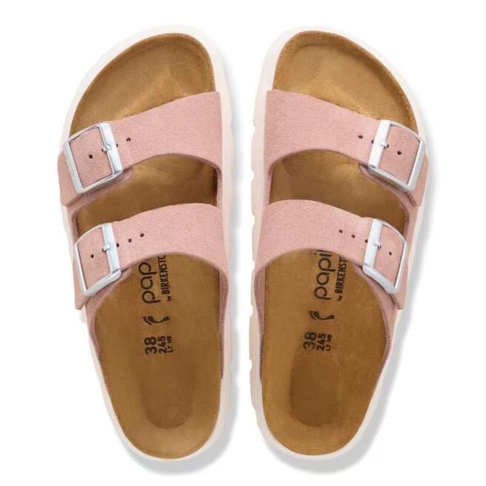 Birkenstock Arizona Chunky Suede Narrow Sandals - Pink Clay