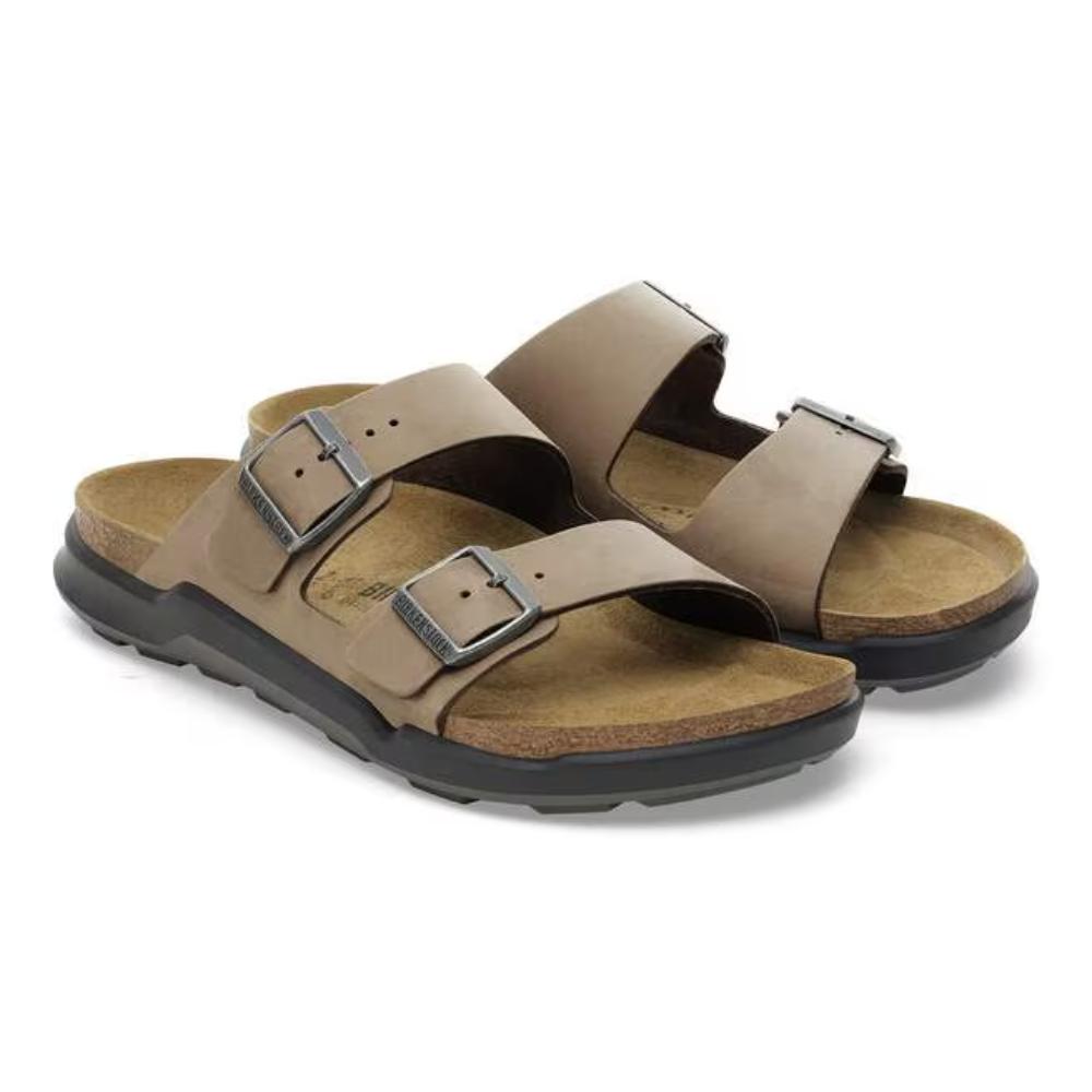 Birkenstock Arizona Crosstown Oiled Leather Regular Sandals - Tobacco