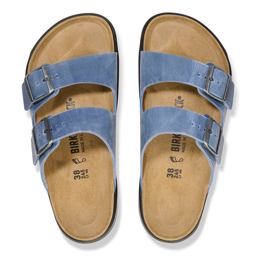 Birkenstock Arizona Elemental Blue Sandal Top View Image