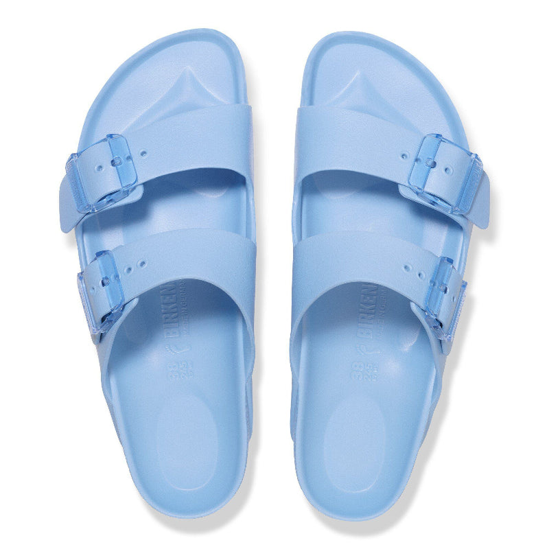 BirkenstockArizonaStealthDustyBlueEVANarrowSandalpairtopview