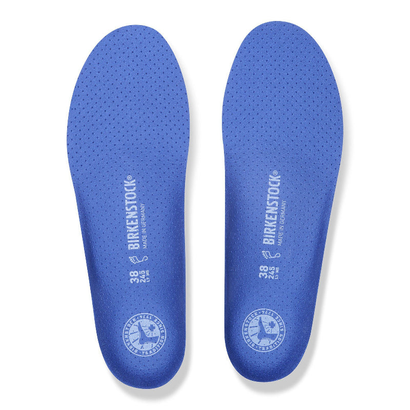 BirkenstockBlueFootbedFullLengthforSneakersInsoleRegularPairTopView