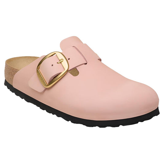 Birkenstock Boston Big Buckle Soft Pink Nubuck Narrow