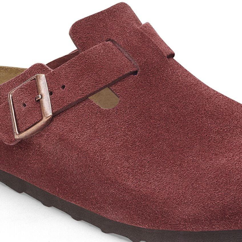 Birkenstock Boston Suede Clog - Zinfandel - Kumpfy Shoes