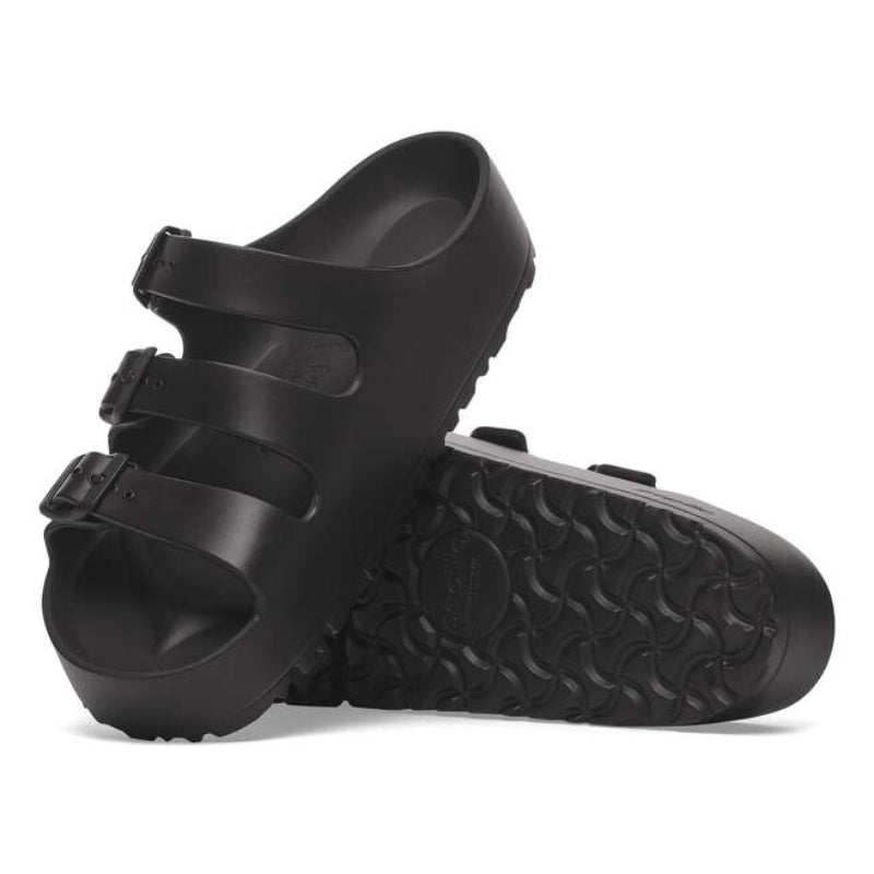 BirkenstockFloridaIIIPlatformBlackEVANarrowPairAngle
