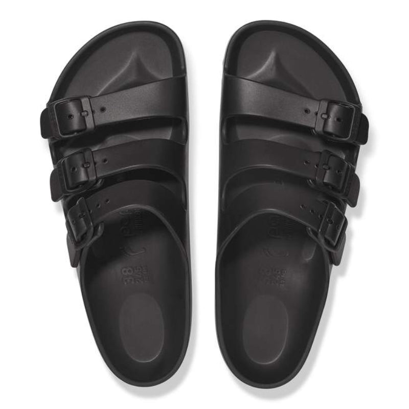 BirkenstockFloridaIIIPlatformBlackEVANarrowTopFrontView