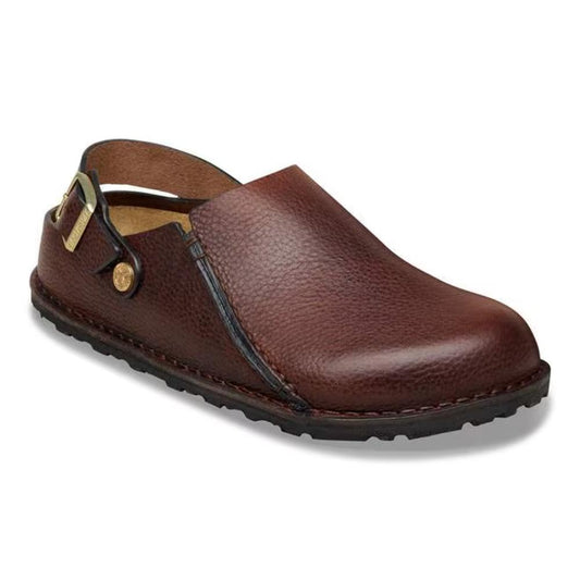 Birkenstock Lutry Premium Leather Regular Sandals - Roast