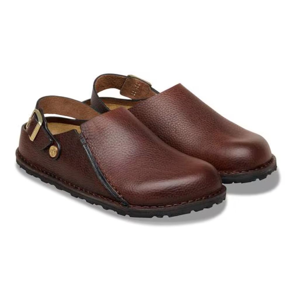 Birkenstock Lutry Premium Leather Regular Sandals - Roast