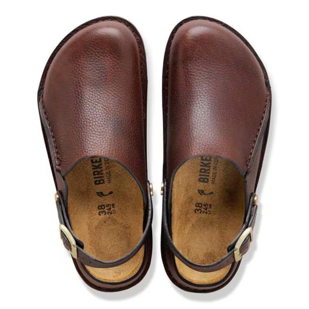 Birkenstock Lutry Premium Leather Regular Sandals - Roast