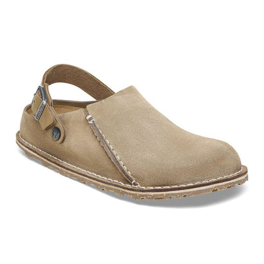Birkenstock Lutry Suede Clog - Grey Taupe - Kumpfy Shoes