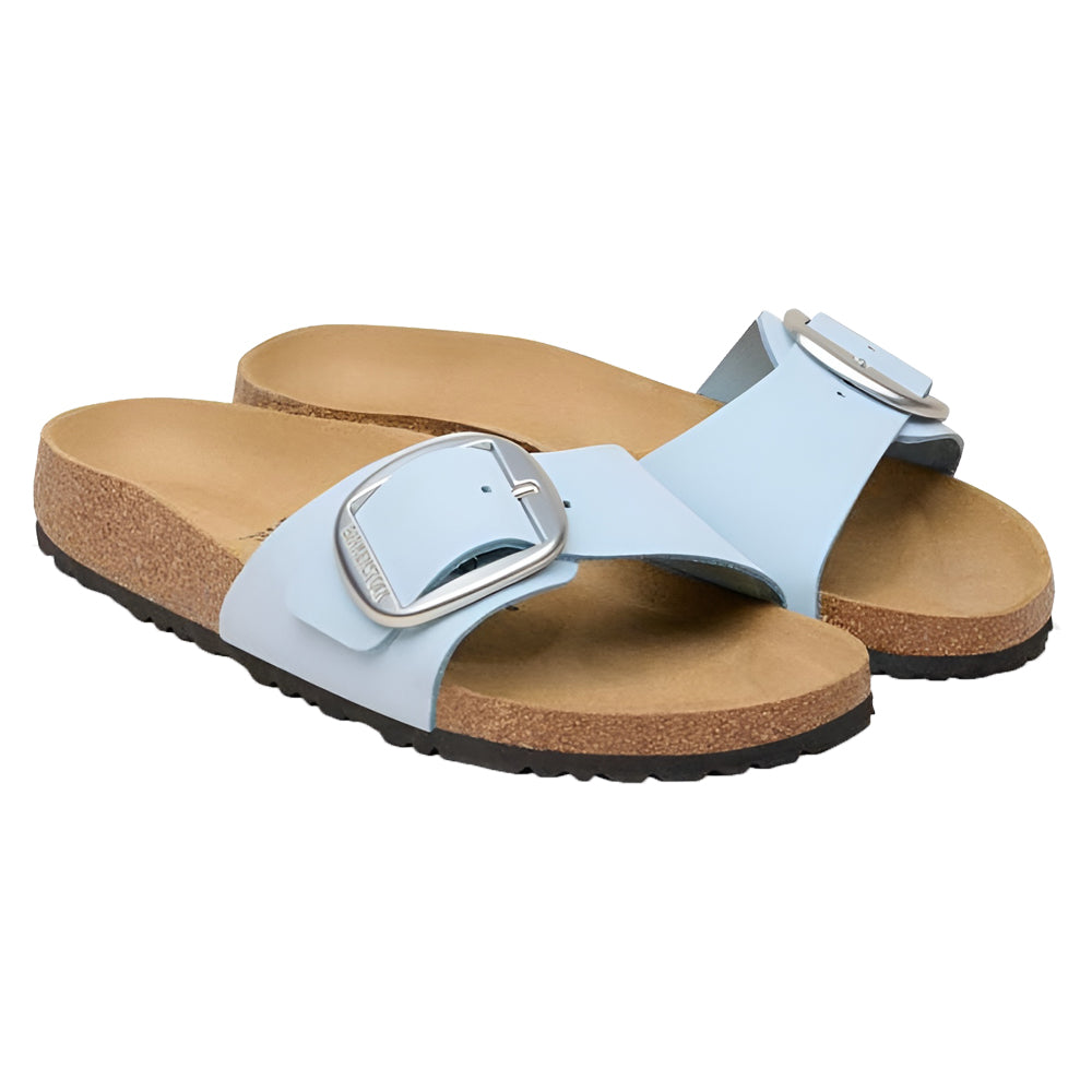Birkenstock Madrid Big Buckle Baby Blue Nubuck Narrow