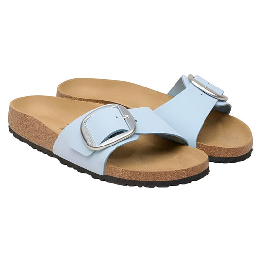 Birkenstock Madrid Big Buckle Baby Blue Nubuck Narrow