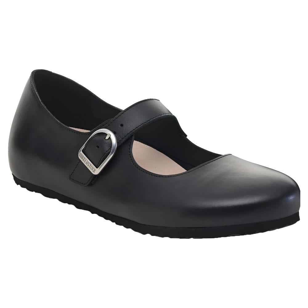 Birkenstock Santa Clarita Leather Regular Black