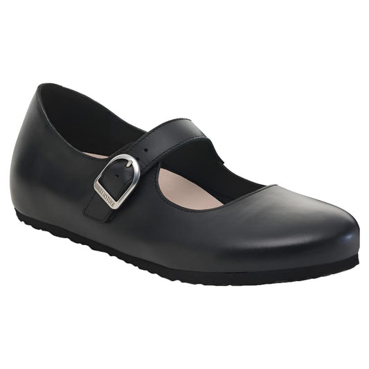 Birkenstock Santa Clarita Leather Regular Black