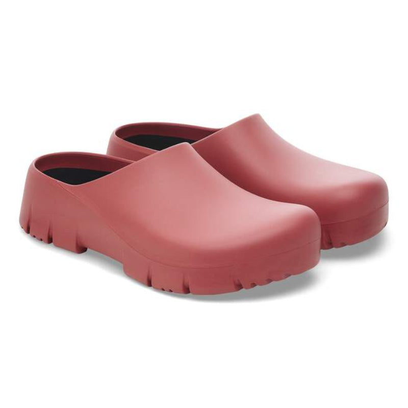 BirkenstockSuperBirkiRedPolyurethaneRegularPairFrontSideView