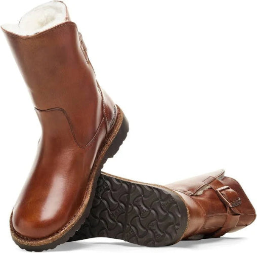 Birkenstock Uppsala Shearling Leather Cognac Boots