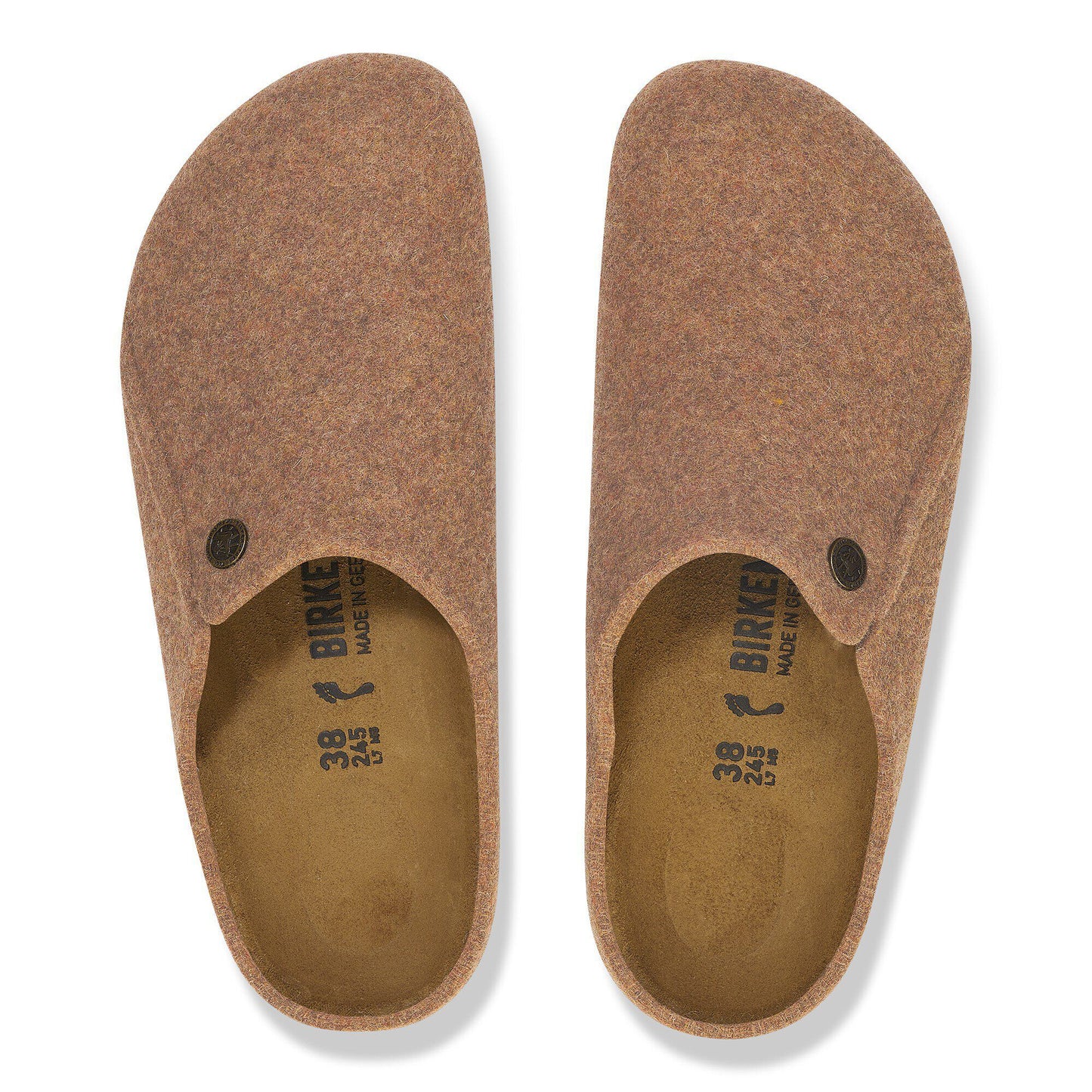 Birkenstock Zermatt Standard Felt Toffee Regular Clog