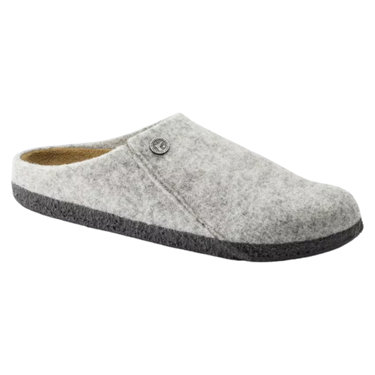 Birkenstock Zermatt Wool Narrow Sandals/Slippers - Light Grey