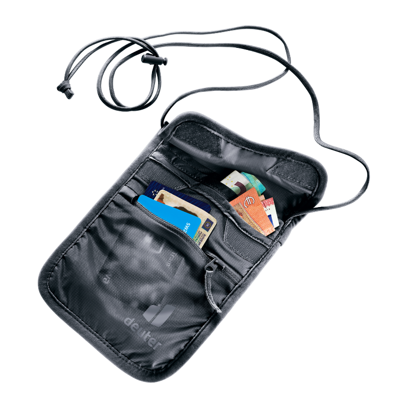 DeuterSecurityWalletIIBlackOpenInteriorView