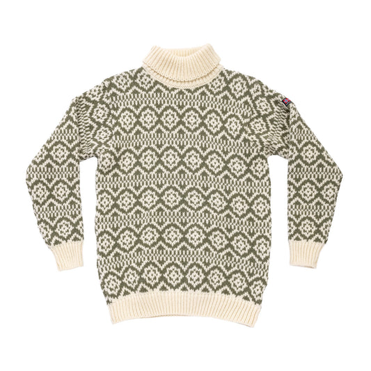 DevoldHoddevikWoolHighNeck-OffwhiteOlive