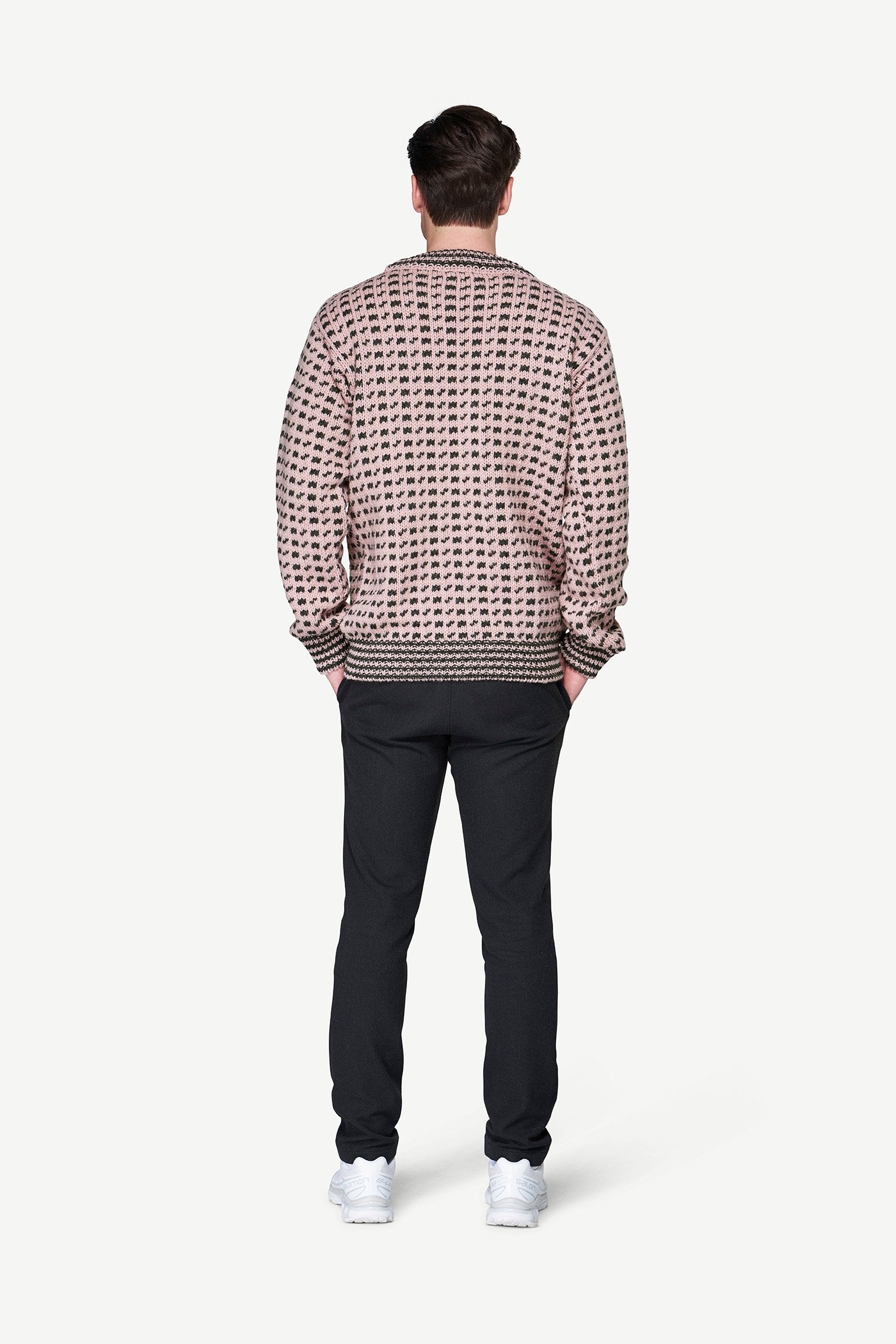 DevoldOriginalIslenderWoolSweater-ChalkPinkAnthracite-XSBackView